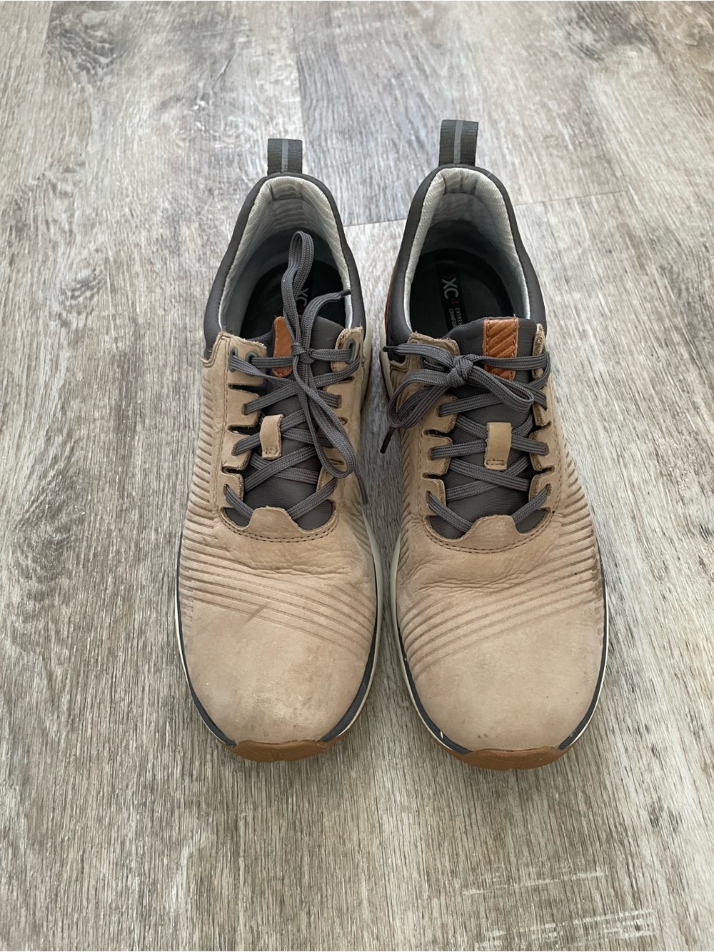 Johnston & Murphy Men's Tan and Gray Sneakers
